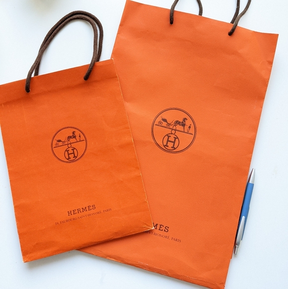 Hermes shopping bags x 2 - Picture 2 of 9